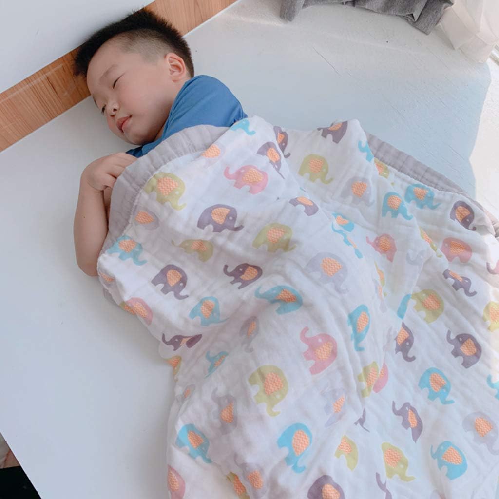 Little Elephant Parade Gender Neutral Muslin Blanket