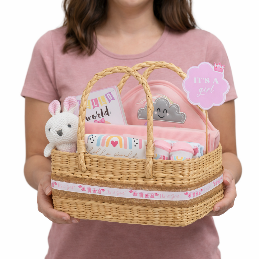 Welcome Baby Girl – Keepsake Hamper