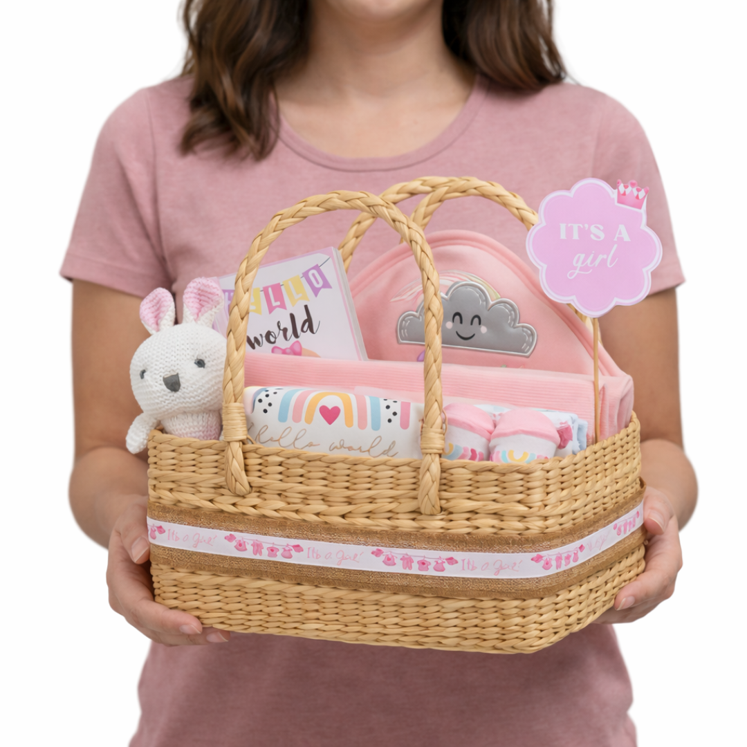 Welcome Baby Girl – Keepsake Hamper