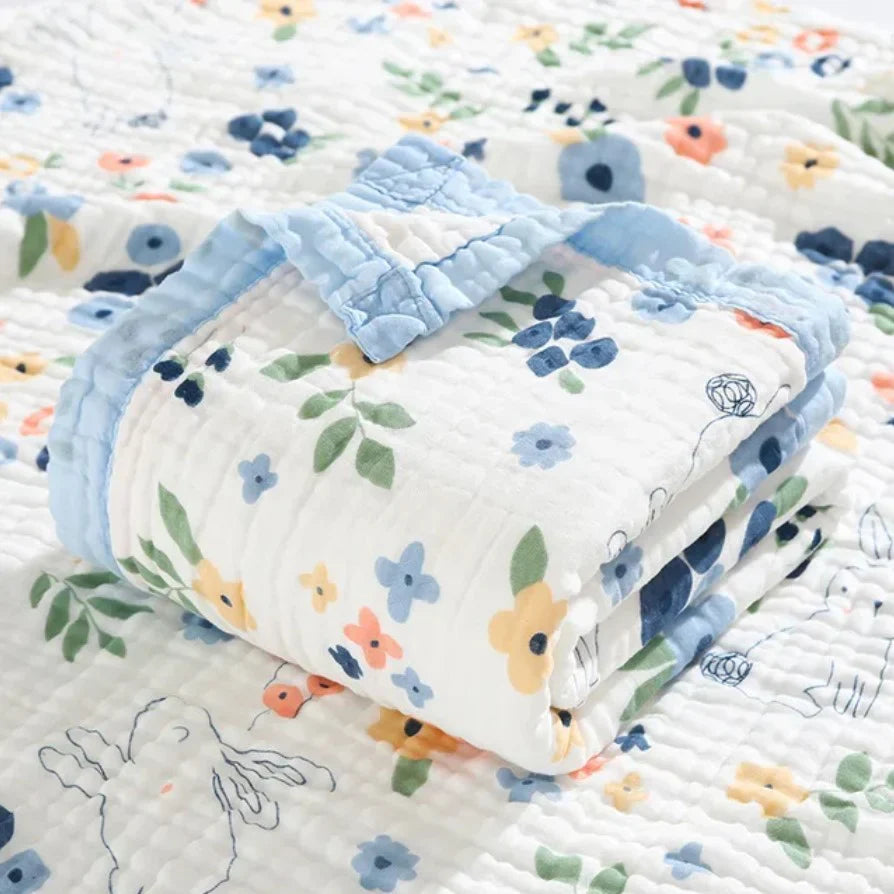 Garden Bloom Muslin Blanket