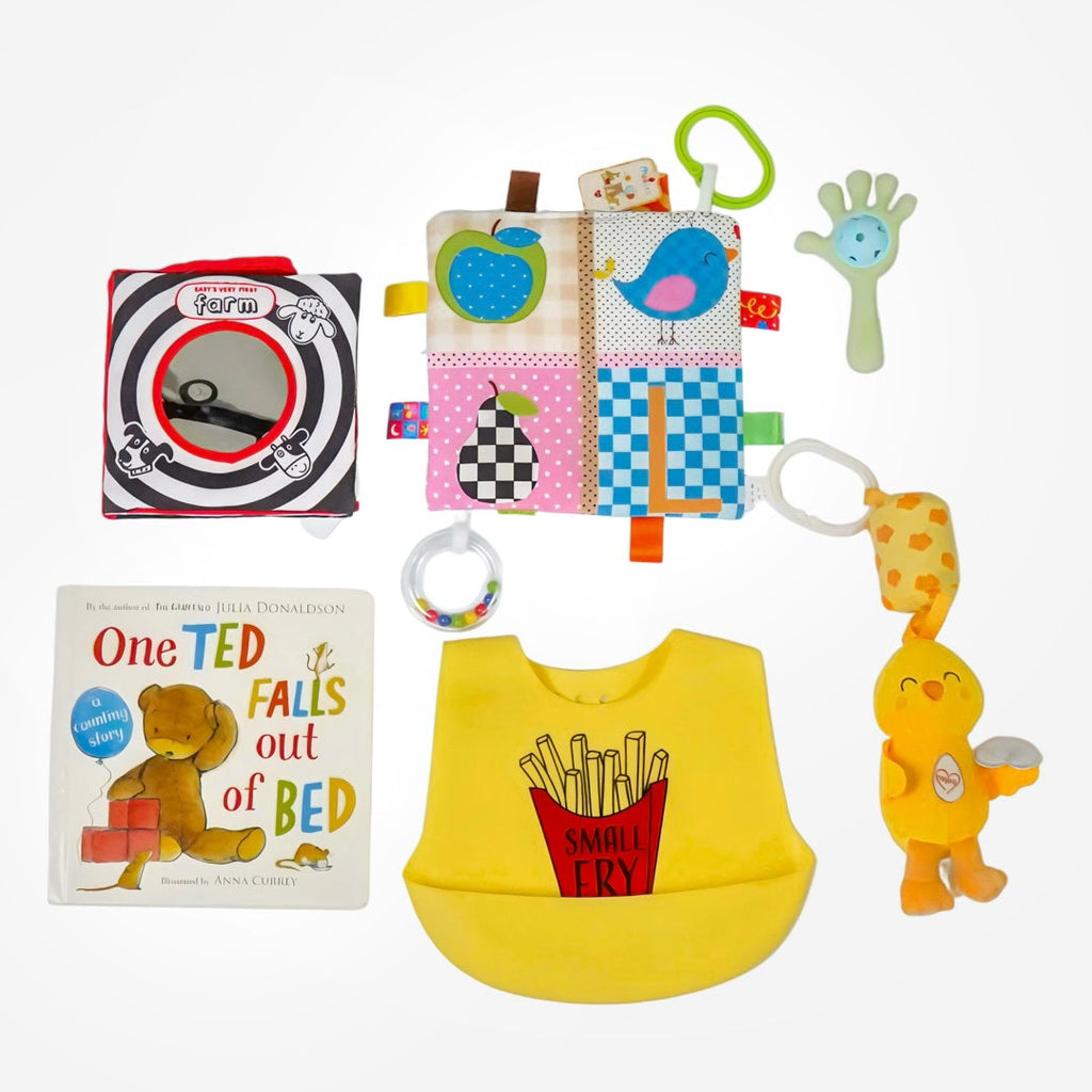 Play · Learn · Grow – Half Birthday Gift Basket (6+ Months | Gender Neutral)